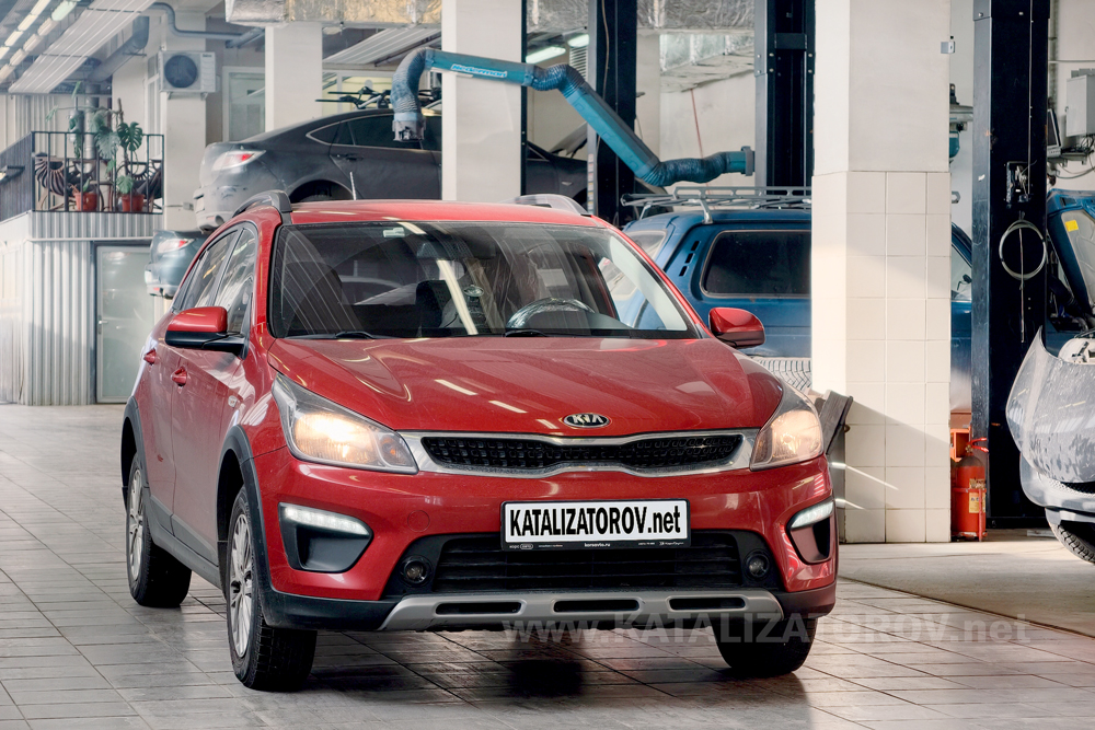 Удаление катализатора на Kia Rio X-Line (IV) 1.6 AT - Катализаторов.НЕТ