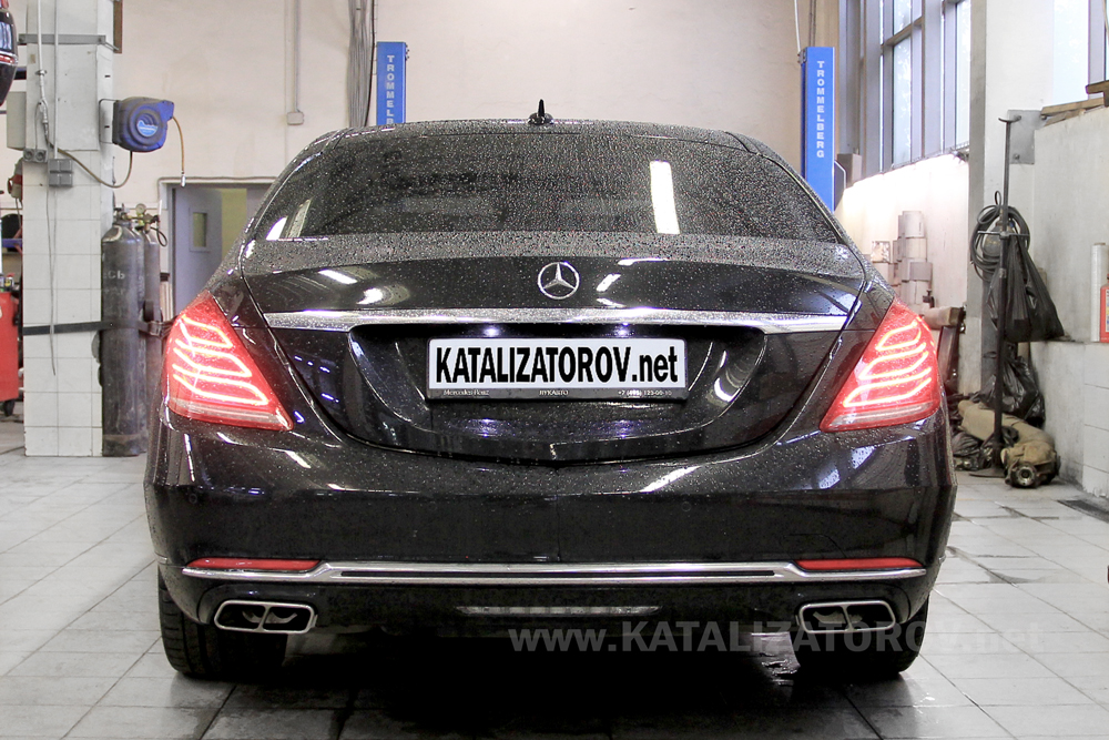 Удаление катализаторов на Mercedes-Benz Maybach S-Класс I (X222) - Катализаторов.НЕТ